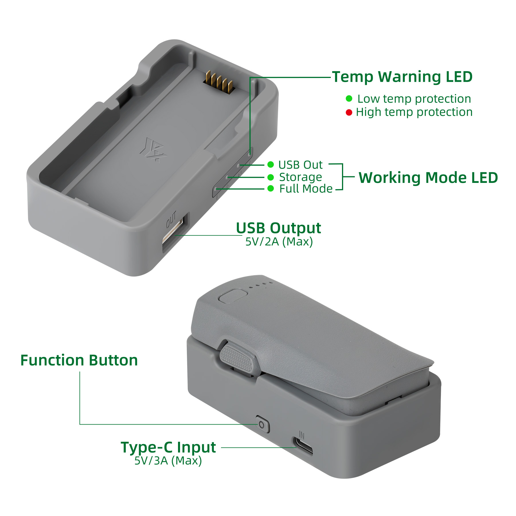 USB Battery Charger For DJI NE - Drone Charging Hub 评论和价格