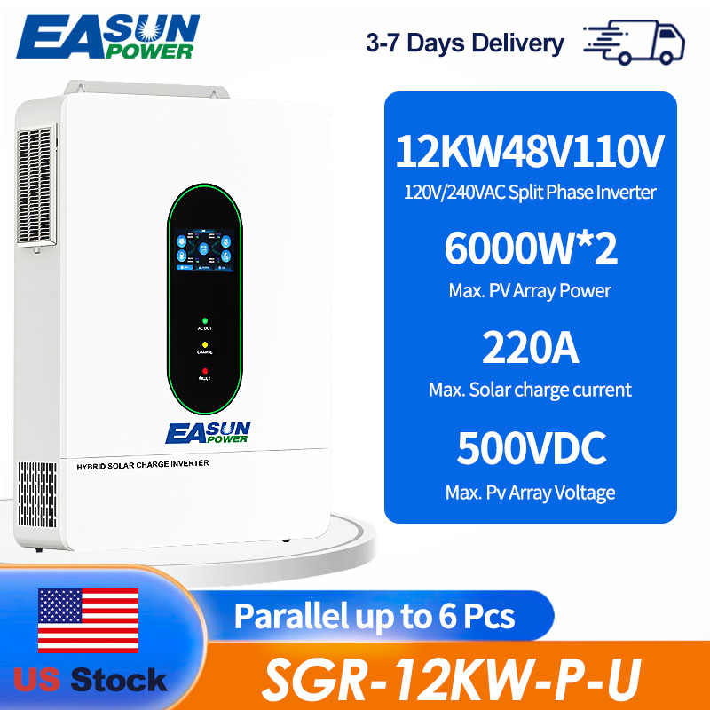 EASUN US 12KW 12000W Split Pha - Drone Solar Charger 评论和价格